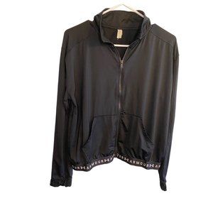 Under Armour Heatgear Black Zip Up Athletic Warm Up Jacket Women's M